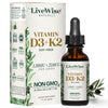 D3+K2(MK-7) Vitamin Liquid Drops - BOOSTS IMMUNE SYSTEM