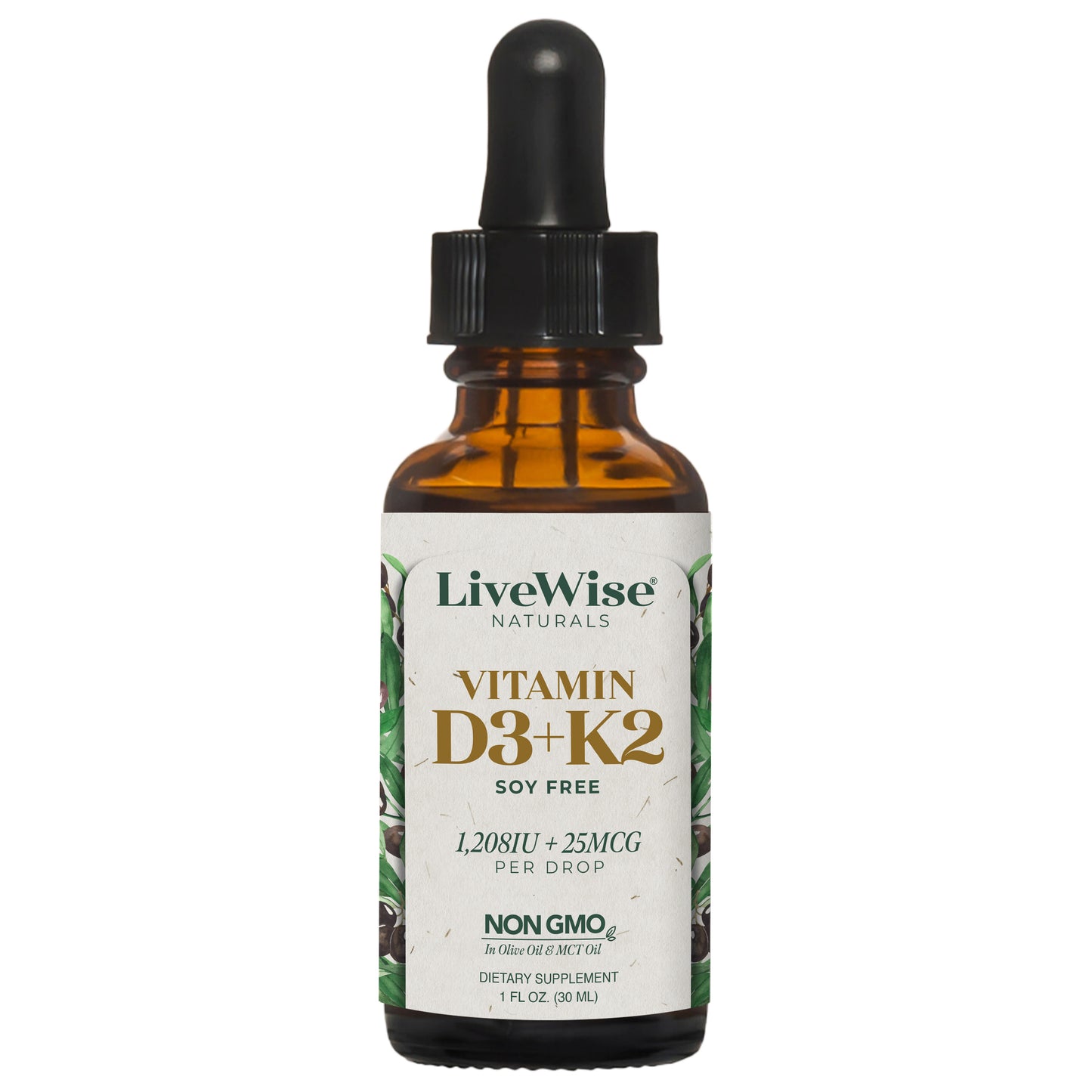 D3+K2(MK-7) Vitamin Liquid Drops - BOOSTS IMMUNE SYSTEM