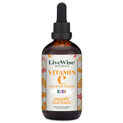 Organic Wholefood Liquid Vitamin C Drops for Kids